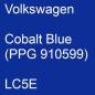 Preview: Volkswagen, Cobalt Blue (PPG 910599), LC5E.